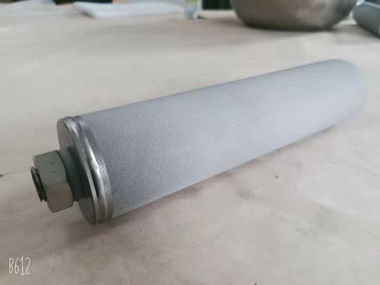 Irregularity Hole Shape Sintered Metal Filter Cartridge 0.5 - 100um Filtration Rate