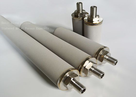 NPT 3MPa CO2 SS316L Sintered Metal Sparger For Beer